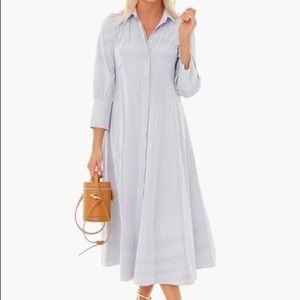 NWOT Grey Pinstripe Pomander Place by Tuckernuck Maxi Dress